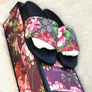 GG Blooms Supreme slide sandal